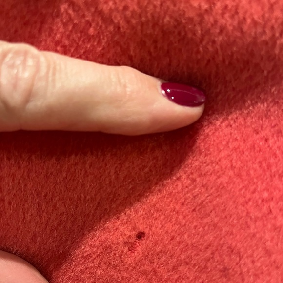 Talbots Wool & Alpaca Overcoat - Bright Coral - Picture 9 of 11